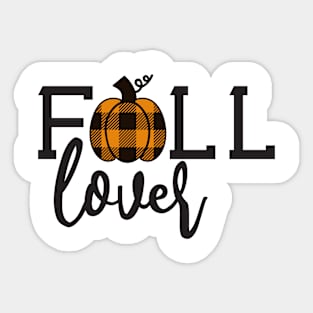 Fall Lover Autumn Pumpkin Sticker